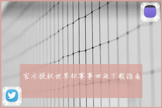 官方授权世界杯赛事回放下载指南